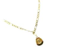 Obotsnoi Multiple Length Cowboy Charm Pendant Necklace Stainless Steel Fashion Accessory For Casual Or Formal Outfits Stainless Steel Collar Necklace