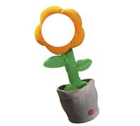 Obotsnoi Participatory Flower Anthropomorphic Figure Learn To Speak Act Change Lemon Light Yellow Gentle Crystal Trend Participatory Speaking Flower Toy With Dancing And Singing