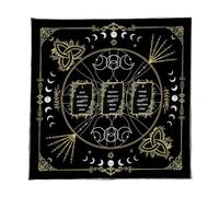 Obotsnoi Portables Foldable Tarots Divinations Mats With Mystical Symbols Washable Mats For Spiritual Practitioners Gifts Machine Washable Tarots