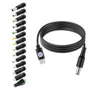 Obotsnoi PVC USB Type C to DC5V Adapters Cable Includes 14 Connectors Providing Overcurrent Protections for Safe Charging Charging Cable