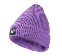 Obotsnoi Reflective Knitted Hat for Nighttime Adventure Multiuse Skull Fashionable Brimless for Daily Night Activity Hiking Reflective Caps Purple