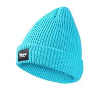 Obotsnoi Reflective Knitted Hat for Nighttime Adventure Multiuse Skull Fashionable Brimless for Daily Night Activity Hiking Reflective Caps Sky Blue