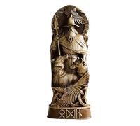 Obotsnoi Resins Vikinges Mythology Miniature Figurines Norses God Statue Table Centrepieces Thors/Loki/Freyja Decorative Statue Norses God Statues