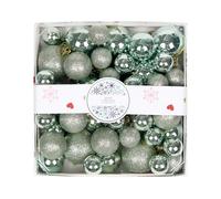 Obotsnoi Shatterproof Christmas Ball Sequins Matte Surfaces Easy to Hanging Decorative Ornament for Christmas Tree Christmas Ornament