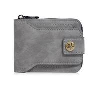 Obotsnoi Short Mens Wallet for Pocket Storage Vintage European Design Multi Card Slots Secure Closure PU Leather for Men Short Wallet