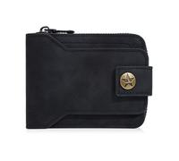 Obotsnoi Short Mens Wallet for Pocket Storage Vintage European Design Multi Card Slots Secure Closure PU Leather for Men Short Wallet