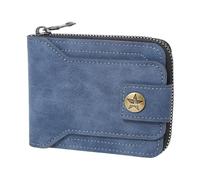 Obotsnoi Short Mens Wallet for Pocket Storage Vintage European Design Multi Card Slots Secure Closure PU Leather for Men Short Wallet