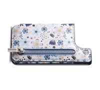 Obotsnoi Small Phone Card Wallet With Shielding & Foldable Media Stand Multifunction PU Mobile Card Holder For Convenience Phone Wallet With Adhesive Backing