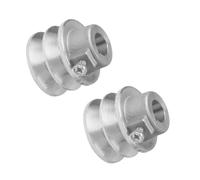 Obotsnoi Stable Performances 2pcs Belt Pulley For 168F 170F Engine 19/20mm Bore Double Grooves Pulley 54mm/56mm Outer Diameter Double Grooves A Belt