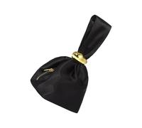 Obotsnoi Stylish Banquet Handbag Metallic Zipper Detailing Premium Polyester Evening Bag Prom Wear Companion Elegant Polyester Bridal