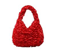 Obotsnoi Textured Top Handle Purse For Working Women Large Capacity Polyester Handbag For Laptop Documents Daily Carry Essential Spacious Travel Handbag