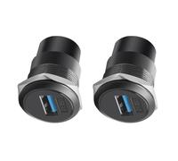 Obotsnoi USB3.0 22mm Panel Connector Metal Circular USB2./USB3. Thread Data Transmission Module for Industrial