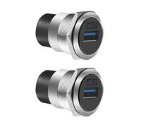 Obotsnoi USB3.0 22mm Panel Connector Metal Circular USB2./USB3. Thread Data Transmission Module for Industrial