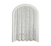 Obotsnoi Vintage Inspireds Sheer Lace Curtains Victorian Florals Design For Bedroom And Living Room See-Through & Provide Privacy Florals Pattern Curtains