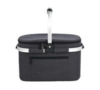 Obotsnoi Water Resistant Camping Food Basket with Insulated Compartment and Foldable Design Fabric Texture for Group Gatherings Outdoor Camping Thermal Bag