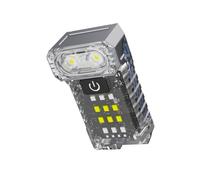 Obotsnoi Waterproof Outdoor Torch with Cap Clip Bright Outdoor Camping Light LED Work Light for Car Repair Emergencies Workshop Double Light Source Handheld Torch