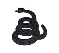 Obotsnoi Weatherproof Snake Badge Bold Gadsden Flag Inspired 3D Metal Car Sticker Upgrades for Auto Motorcycles Truck Decoration Metal Automotive Decal Motorcycles Sticker