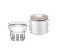 Obotsnoi Whey Separator Fine Meshes Yoghurt Filter Cheese Yogurt Filter Kitchen Tool For Making Thick Yogurt Soybean Milk Enduring Cheese Maker With Lid