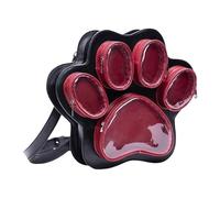 Obotsnoi Women's Backpacks With Lovely Cats Paw Theme And Functional Compartments Shoulder Bag PU Crossbody Purse For Essential Fashionable Anime Crossbody Bag