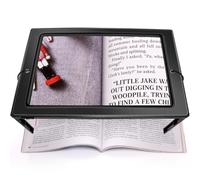 OBOVO Upgrade Acrylic Hands-Free Magnifying Glass - Large Lens Magnifier