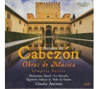 Obras De Musica Box set Edition by Cabezon, A. De (2012) Audio CD