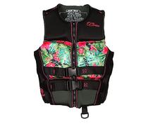 O'Brien Women's Flex V-Back Neoprene USCGA lfie Jacket for Watersports, Boating, PWC, Swimming & Paddle