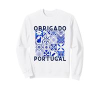 Obrigado Portugal Azulejo Tile Iberian Tilework Lisbon Sweatshirt