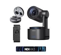 OBSBOT Tail 2 (NDI Activated) Bundle with Remote & VOX Microphone, PTZR NDI Camera 4K@60FPS, Pro AI Tracking, 1/1.5" CMOS, 50MP, 5X Optical Zoom, 12X Hybrid Zoom, SDI/HDMI/IP/USB 3.0 Output