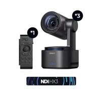 OBSBOT Tail 2 (NDI Activated) Multicam Bundle with Remote, PTZR NDI Camera 4K@60FPS, Pro AI Tracking, 1/1.5" CMOS, 50MP, 5X Optical Zoom, 12X Hybrid Zoom, SDI/HDMI/IP/USB 3.0 Output, Streaming Camera