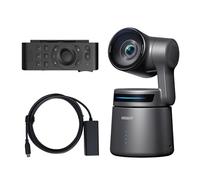 OBSBOT Tail Air & Ethernet Adapter & Remote Combo, Streaming Camera with AI Tracking PTZ, Intelligent APP, Gesture Control, HDMI/USB-C/Wireless Webcam, Video Camera for Streaming, YouTube, Church.