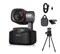 OBSBOT Tiny 2 AI-Powered PTZ 4K Webcam 1/1.5" CMOS 4X Faster Focusing USB 3.0 10x Faster Data Transmission Voice Control, W Table Mini Tripod