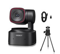OBSBOT Tiny 2 Lite, PTZ 4K Webcam 1080P@60fps HDR, PC Camera with AI Tracking, Microphones with AI Noise Cancellation, Tripod, Gesture Control, Autofocus, Plug&Play, Ideal for Gaming or Streaming
