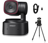 OBSBOT Tiny 2 Lite with Tripod, 1080p@60fps HDR 4K Webcam AI Tracking | 1/2" Sensor, Microphone, USB2.0, Plug&play, for Conferencing, Live Streaming, Web Camera Compatible with Skype/YouTube/Teams