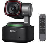 OBSBOT Tiny 2 Webcam 4K & Smart Remote Combo, AI-Powered PTZ 4K Webcam with 1/1.5’’ CMOS, Motion Tracking & All-Pixel Auto Focus, Voice Control, Gesture Control, PixGain HDR, Beauty Mode for Streaming