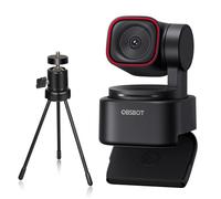 OBSBOT Tiny 3 Lite with Tripod, PTZ 4K Webcam 1080P@120fps HDR, PC Camera with AI Tracking, Tri-Mic Array, Voice Locator, Gesture Control, Voice Control, PDAF Autofocus, Ideal for Gaming or Streaming