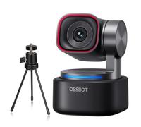 OBSBOT Tiny 3 with Tripod, PTZ 4K Webcam Spatial Audio, Tri-Mic