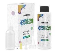 OBSEDE Art Craft Glue Quick Dried Clear Adhesive Refill Bottles with Fine Tip Liquid Precision Quilling Glue Supplies Scrap Kits Tools Applicator for Decoupage Paper Card Making 4 Fl.oz