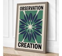 Observation and Creation Canvas Wall Art Print 24x16 Inch (61 x 41 cm)