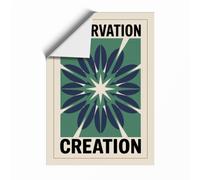 Observation and Creation Geometric Unframed Wall Art Print A1 (84.1×59.4cm), Wall Decor for Living Room, Bedroom, Office & Home, Art Gift