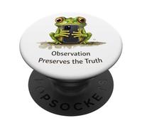 Observation Preserves the Truth Frog Observer PopSockets Adhesive PopGrip