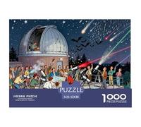 Observatory Stargazing Night Disaster Wooden Jigsaw Puzzle Waterproof 1000 Piece Puzzles for Adults Fun Challenging Games