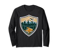 Observe Flying Eagles Above the Remote Pine Tree Forests Long Sleeve T-Shirt