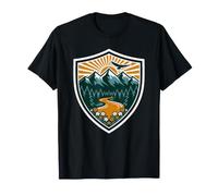 Observe Flying Eagles Above the Remote Pine Tree Forests T-Shirt