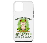 Observer First Act Later Stoic Frog Lovers Spring Artwork Case for iPhone 12 mini