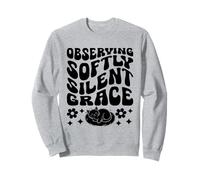 Observing Softly Silent Grace Cat Lover Feline Pet Meow Cats Sweatshirt