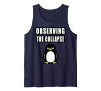 Observing The Collapse Nihilist Penguin Tank Top
