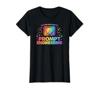 Obsessed with Learning Prompt Engineering Value Graphic T-Shirt, Women, Black, L