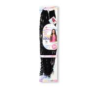 Obsession 2X Hawaiian Nu Locs Crochet Braid Hair, 24 Inch (1B OFF BLACK)
