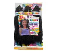 OBSESSION SYNTHETIC CROCHET KIDDIES/SOFT BRAID / 3X PRE-FLUFFED/VALUE PACK/POPPIN TWIST 12" (COLOR 2)