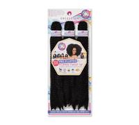 OBSESSION SYNTHETIC CROCHET SOFT BRAID / 3X PRE-FLUFFED/VALUE PACK/POPPIN TWIST 16" COLOR 1